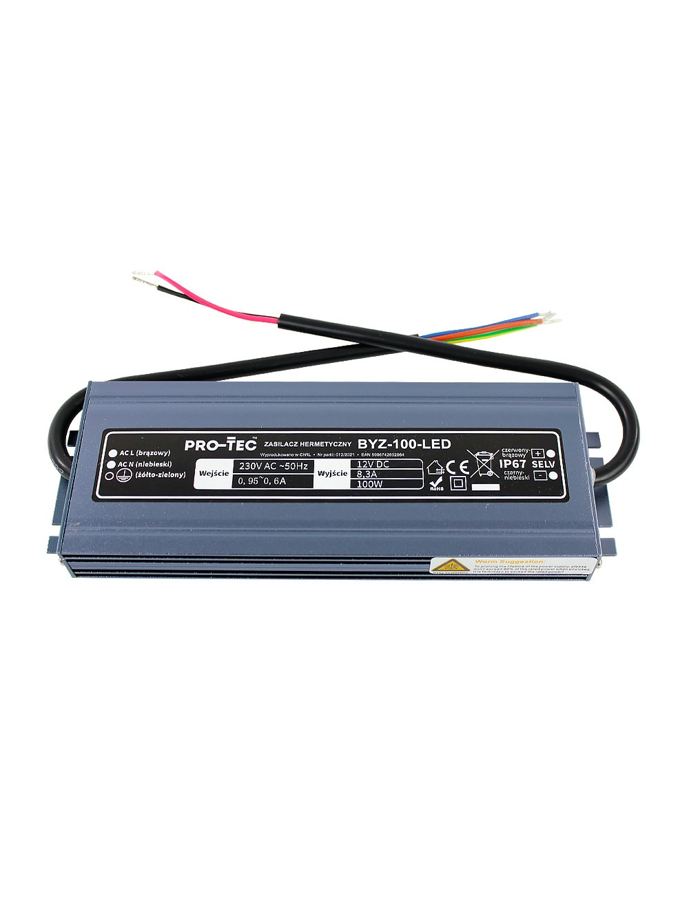 Zasilacz Led Slim Byz W V Dc Ip Pro Tec