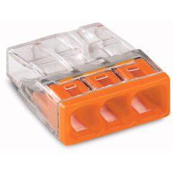 Złączka instalacyjna 3x Compact pomarańczowa 2273-203 Wago