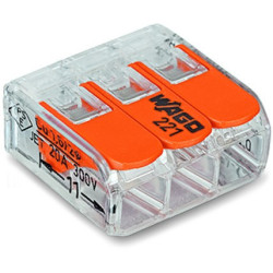 Złączka instalacyjna 3x uniwersalna Compact 221-413 Wago