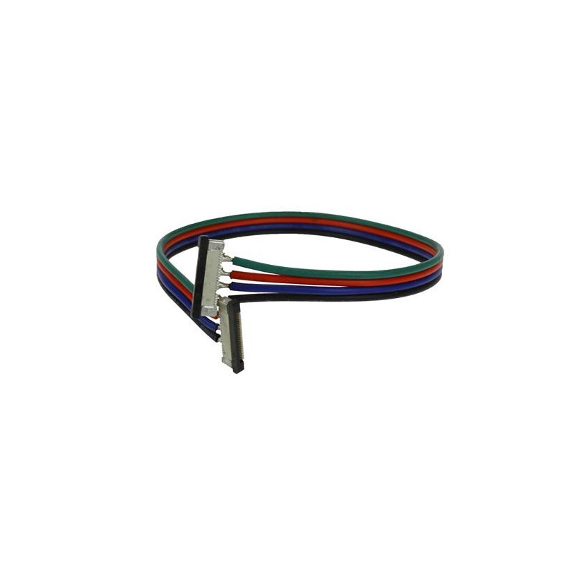 Złączka do taśm LED RGB 10mm dwustronna z przewodem 20cm Lightech Złączka do taśm LED RGB 10mm dwustronna z przewodem 20cm Lightech