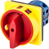 Łącznik krzywkowy 0-1 4P 25A zamykany żółto-czerwony do wbudowania Next