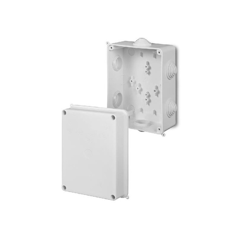 Puszka natynkowa PK-6 hermetyczna IP55 158x118x94 biała 0227-00 EP-Lux Elektro-Plast Puszka natynkowa PK-6 hermetyczna IP55 158x118x94 biała 0227-00 EP-Lux Elektro-Plast