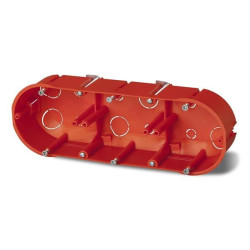 Puszka podtynkowa 60 potrójna do karton-gipsu 0234-00 pomarańczowa Elektro-Plast