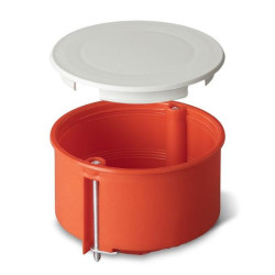 Puszka podtynkowa 70 do karton-gipsu z pokrywą 0204-00 pomarańczowa Elektro-Plast