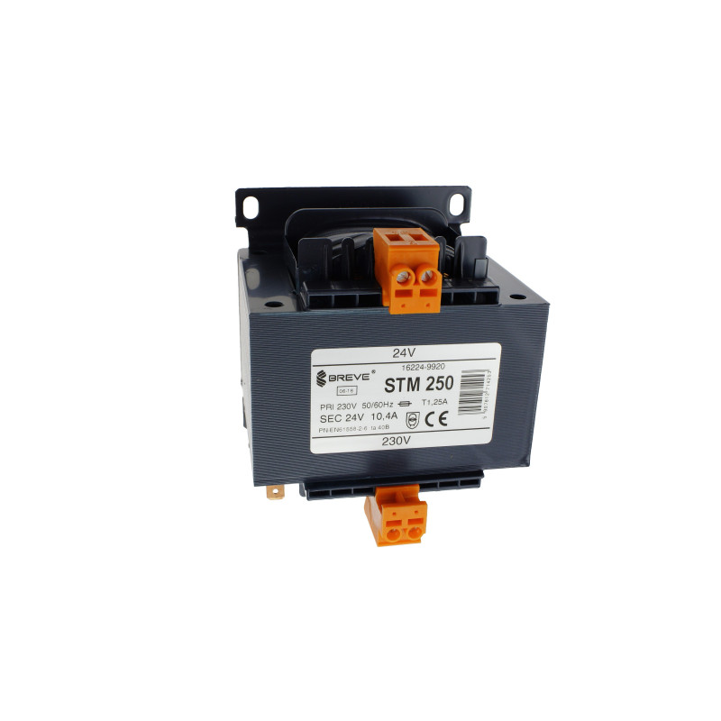 Transformator 1-fazowy STM 250VA 230/24V 16224-9920 BREVE Transformator 1-fazowy STM 250VA 230/24V 16224-9920 BREVE