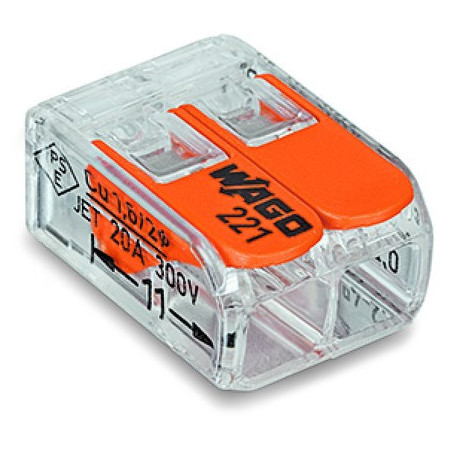 Złączka instalacyjna 2x uniwersalna Compact 221-412 Wago