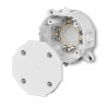 Puszka natynkowa hermetyczna IP41 okrągła 80x34 z wkładem 4x2,5 biała 0212-00 Elektro-Plast