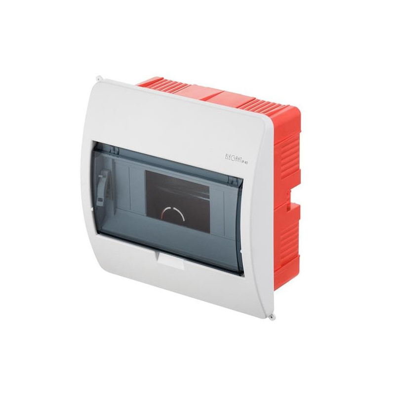 Rozdzielnica 1x8 podtynkowa IP40 2412-01/0645-10 Elegant Elektro-Plast Rozdzielnica 1x8 podtynkowa IP40 2412-01/0645-10 Elegant Elektro-Plast