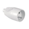 Gniazdo przenośne 1-krotne z uziemieniem GN-171 białe Plastrol