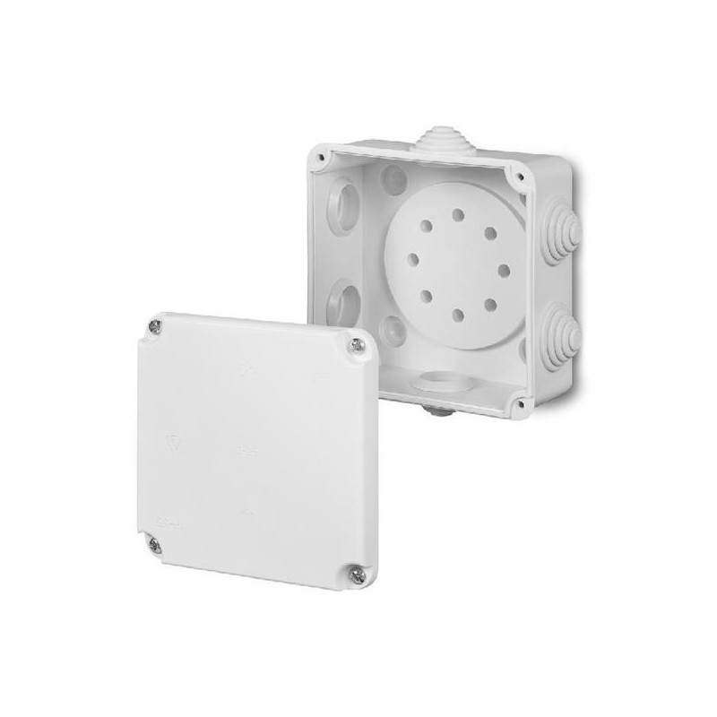 Puszka natynkowa PK-2 hermetyczna IP55 108x108x58 biała 0222-00 EP-Lux Elektro-Plast Puszka natynkowa PK-2 hermetyczna IP55 108x108x58 biała 0222-00 EP-Lux Elektro-Plast