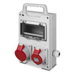 Rozdzielnica siłowa RS przenośna 8-modułowa 1x16A/5P 1x32A/5P 6216-20 Elektro-Plast