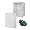 Puszka natynkowa PK-6 hermetyczna IP55 158x118x94 biała wkład 4x16 0228-00 EP-Lux Elektro-Plast