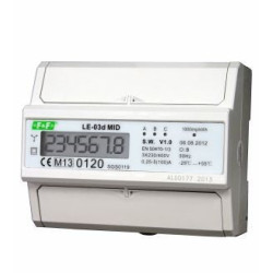 Licznik energii elektrycznej LCD na szynę 3-fazowy 100A MID LE-03d F&F