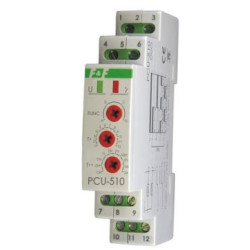Przekaźnik czasowy na szynę 2P 8A 230V, 24V 0,1s - 576h wielofunkcyjny PCU-510 DUO F&F