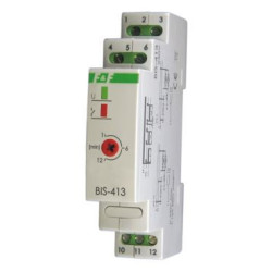 Przekaźnik bistabilny na szynę 16A 230V BIS-413 z wyłącznikiem czasowym F&F