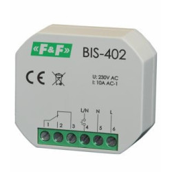 Przekaźnik bistabilny do puszki 60 10A 230V BIS-402 F&F