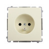 Gniazdo pojedyncze z uziemieniem beżowe BMGZ1.01/12 Kontakt-Simon Basic