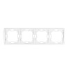 Ramka poczwórna biała BMR4/11 Kontakt-Simon Basic