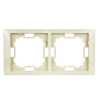 Ramka podwójna beżowa BMRC2/12 Kontakt-Simon Basic Neos