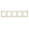 Ramka pięciokrotna kremowa DR5/41 Kontakt Simon54