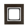 Ramka pojedyncza drewniana srebrne wenge DRN1/84 Kontakt Simon54 Nature