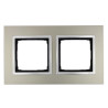 Ramka podwójna metalowa satynowy blask DRN2/79 Kontakt Simon 54 Nature