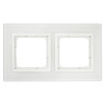 Ramka podwójna szklana biała perła DRN2/70 Kontakt Simon54 Nature