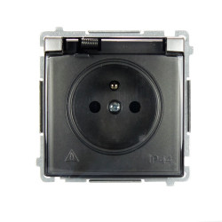 Gniazdo pojedyncze hermetyczne IP44 inox BMGZ1B.01/21 Kontakt-Simon Basic