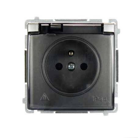 Gniazdo pojedyncze hermetyczne IP44 inox BMGZ1B.01/21 Kontakt-Simon Basic