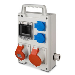 Rozdzielnica siłowa RS przenośna 4-modułowa 2x230V 1x16A/5P 1x32A/5P 6213-00 Elektro-Plast