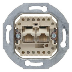 Mechanizm gniazda UAE (RJ11, RJ12, RJ45) kat. 3 podwójnego 534539 Berker