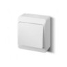 Łącznik pojedynczy uniwersalny/schodowy n/t IP44 ŁNT-1 biały 0331-02 Hermes Elektro-Plast