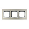 Ramka potrójna metalowa satynowy blask DRN3/79 Kontakt Simon54 Nature
