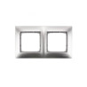 Ramka podwójna karton-gips srebrna DRK2/43 Kontakt Simon54