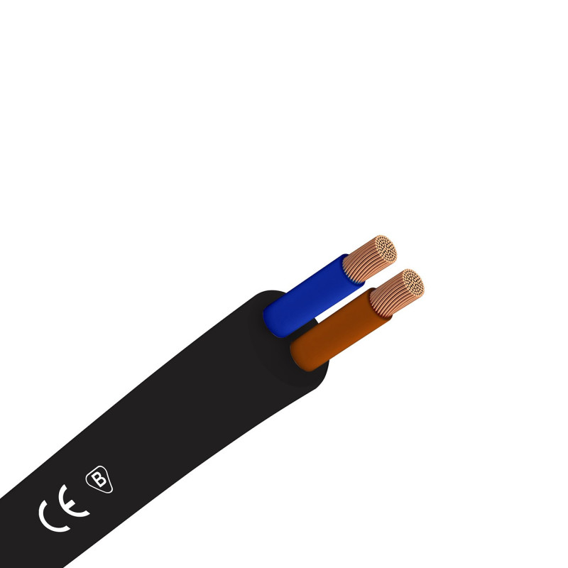 Przewód gumowy OW 2x2,5 mm2 H05RR-F 300-500V Przewód gumowy OW 2x2,5 mm2 H05RR-F 300-500V