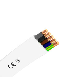 Przewód miedziany YDYp żo drut 5x2,5mm2 750V