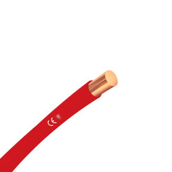Przewód miedziany H07V-U 1,5 mm2 czerwony DY 750V