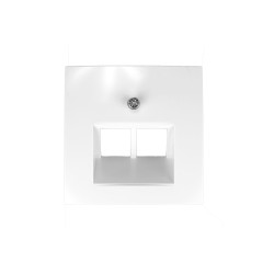 Pokrywa gniazda RJ12/RJ45 podwójnego biała 5314098989 B.Kwadrat Berker