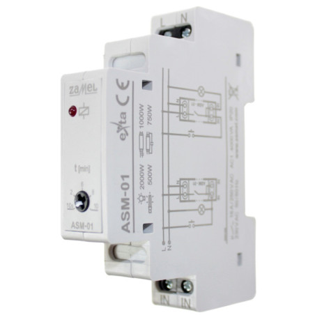 Automat schodowy ASM-01 na szynę 230V 16A ZMAEL