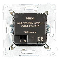 Ładowarka 2xUSB DC2USB.01/11 biała Kontakt Simon54 