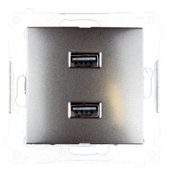 Ładowarka 2xUSB DC2USB.01/48 antracyt Kontakt Simon54