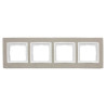 Ramka poczwórna DRN4/91 al betone Kontakt Simon54 Nature