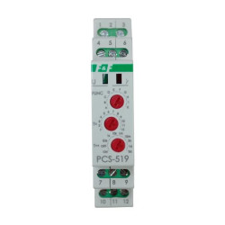 Przekaźnik czasowy wielofunkcyjny na szynę PCS-519 DUO 230V AC / 24V AC/DC F&F