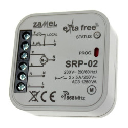 Sterownik rolet dopuszkowy SRP-02 Exta Free ZAMEL