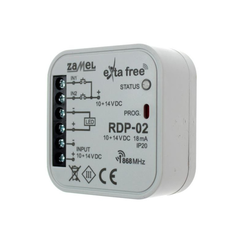 Sterownik LED jednokolorowy RDP-02 Exta Free ZAMEL Sterownik LED jednokolorowy RDP-02 Exta Free ZAMEL