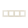 Ramka poczwórna kremowa CR4/41 Kontakt Simon10
