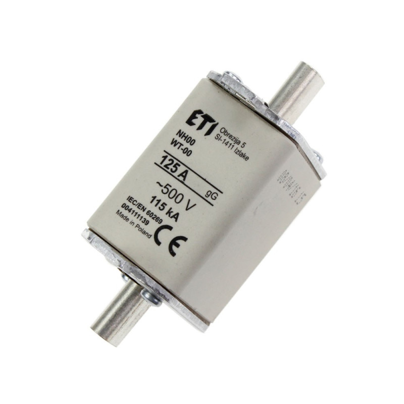 Bezpiecznik mocy WT-00 125A gL/gG 004111139 Eti Bezpiecznik mocy WT-00 125A gL/gG 004111139 Eti
