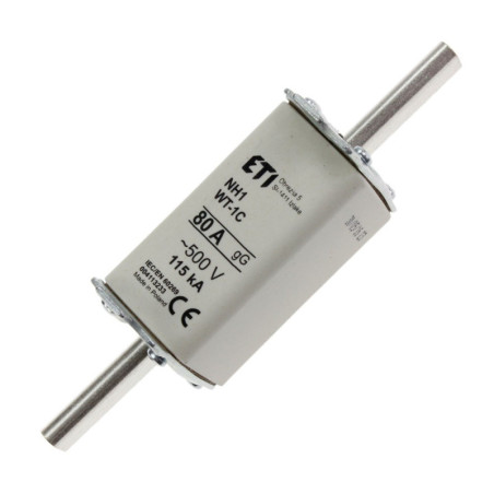 Bezpiecznik mocy WT-1 (1C) 80A gL/gG 004113233 Eti