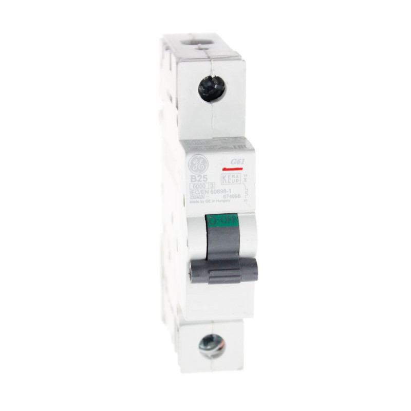 Wyłącznik nadprądowy B 25A 1P 6kA G61 674698 Redline GE Wyłącznik nadprądowy B 25A 1P 6kA G61 674698 Redline GE