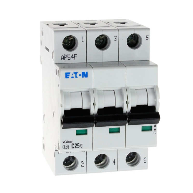 Wyłącznik nadprądowy 3P CLS6 C 25A 6kA AC 270422 Eaton Electric Wyłącznik nadprądowy 3P CLS6 C 25A 6kA AC 270422 Eaton Electric